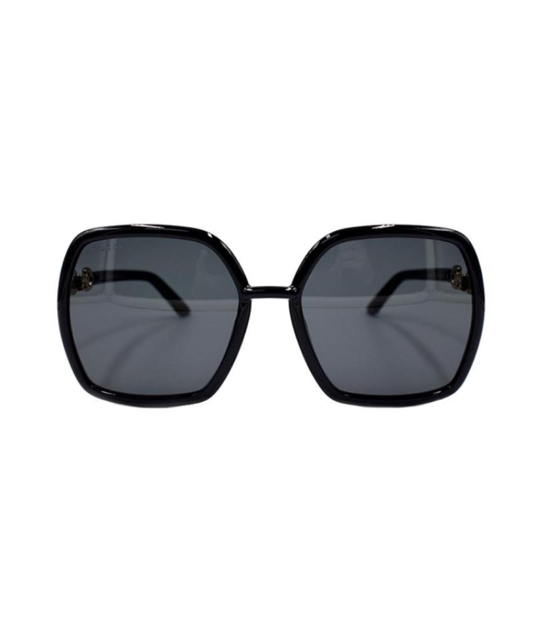 GUCCI Черные пластиковые солнцезащитные очки, фото 2