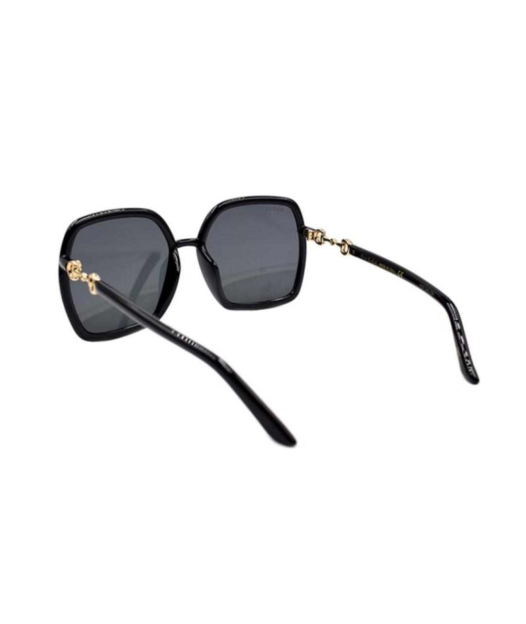 GUCCI Черные пластиковые солнцезащитные очки, фото 3