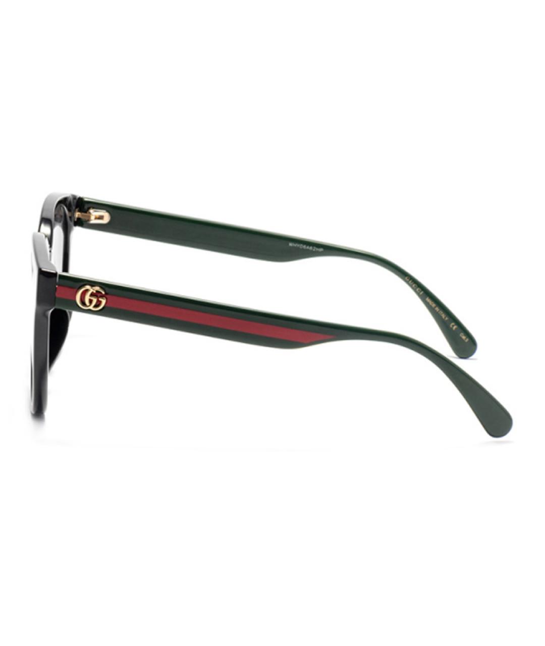 GUCCI Черные пластиковые солнцезащитные очки, фото 3