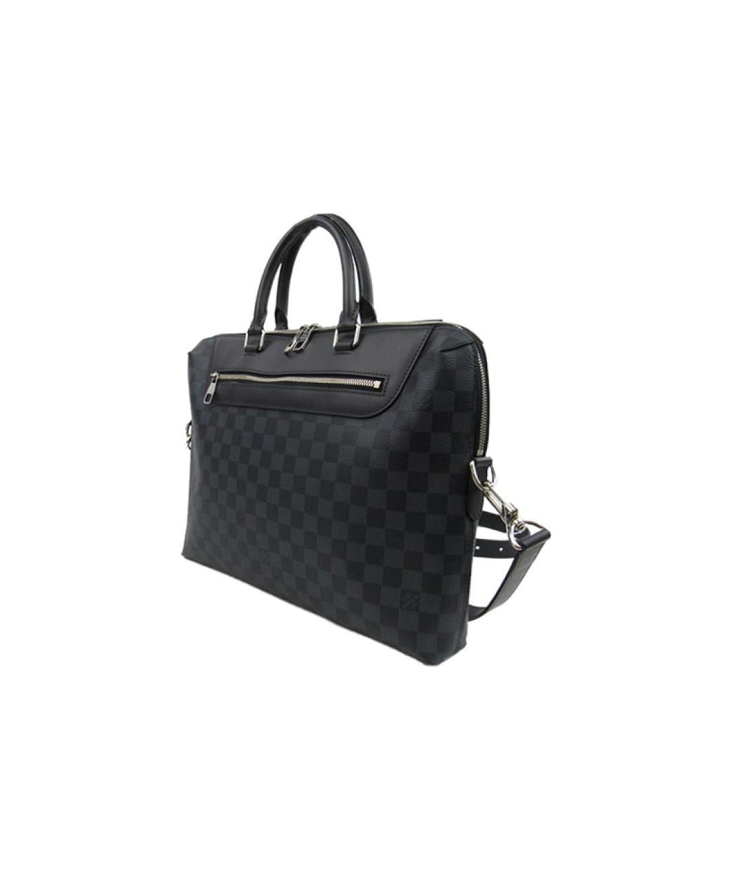 LOUIS VUITTON Черный портфель, фото 3