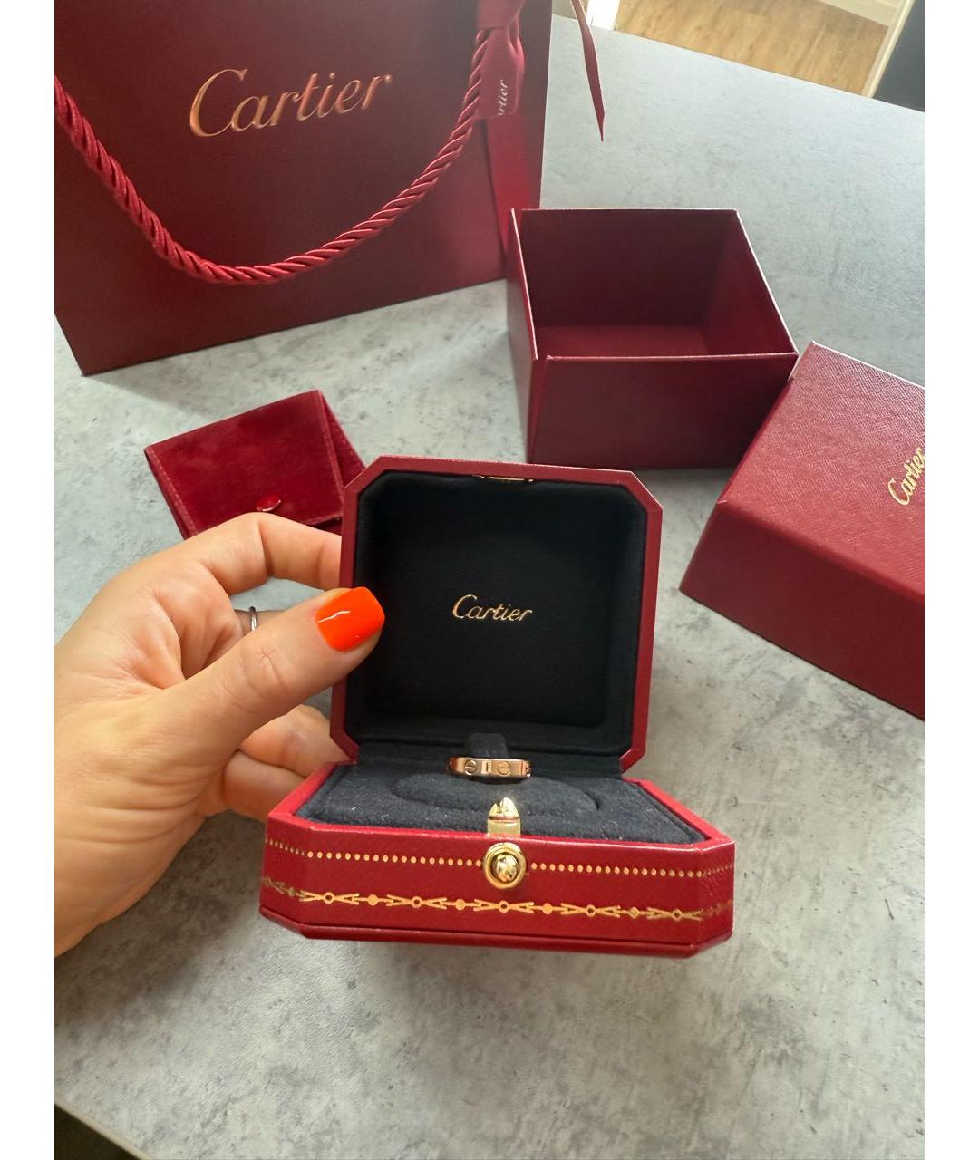 CARTIER Золотое кольцо из розового золота, фото 2