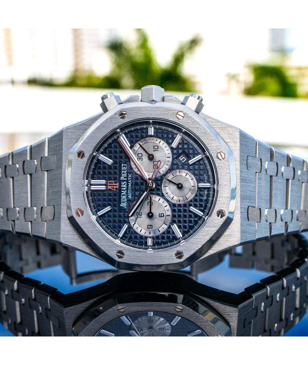 Audemars Piguet Темно-синие часы, фото 2