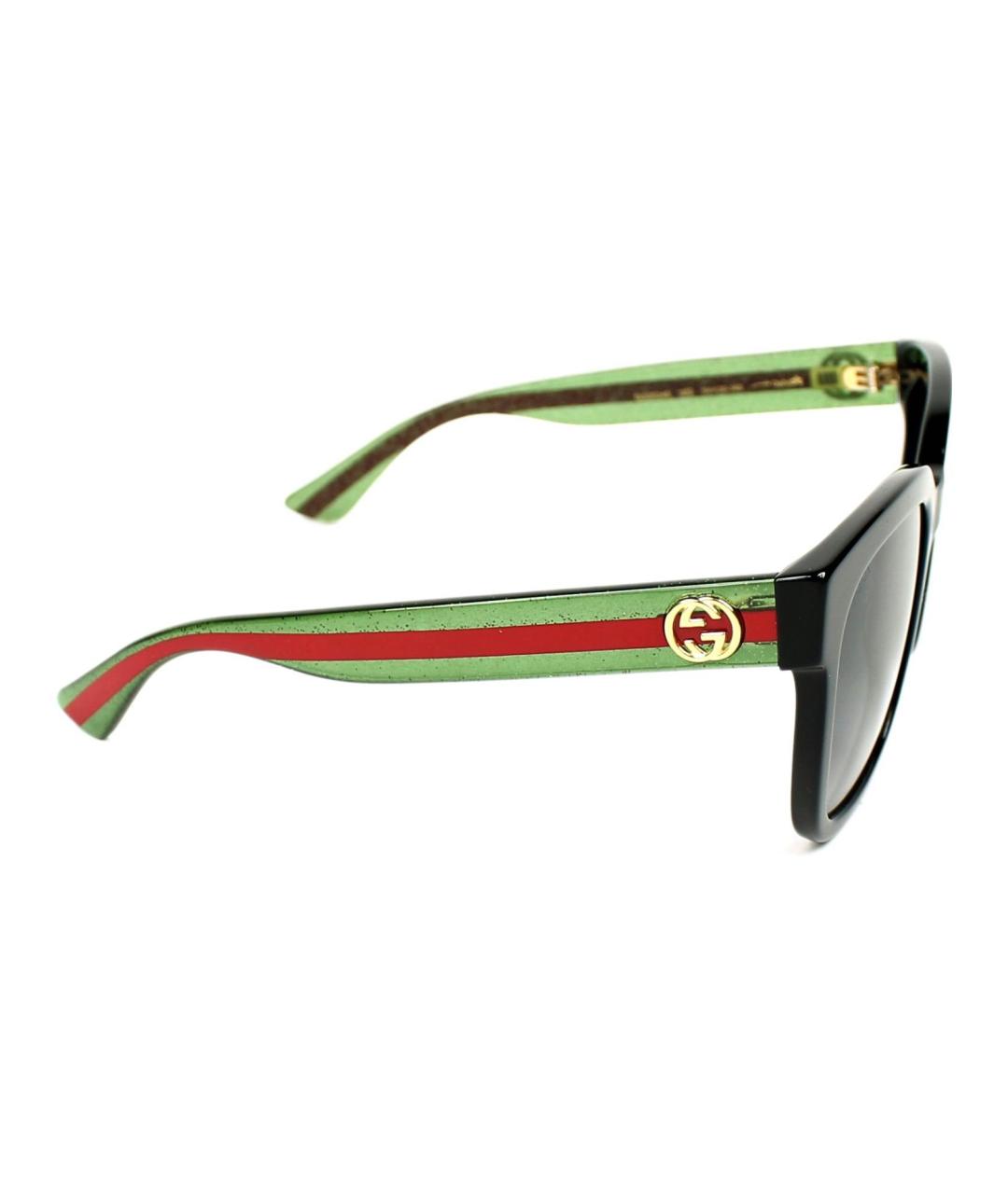 GUCCI Черные пластиковые солнцезащитные очки, фото 3