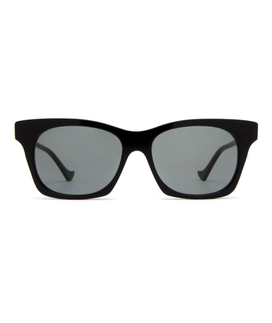 GUCCI Черные пластиковые солнцезащитные очки, фото 1