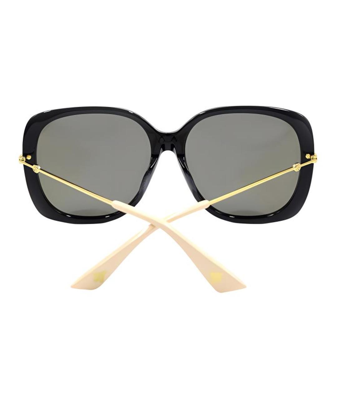 GUCCI Черные металлические солнцезащитные очки, фото 4