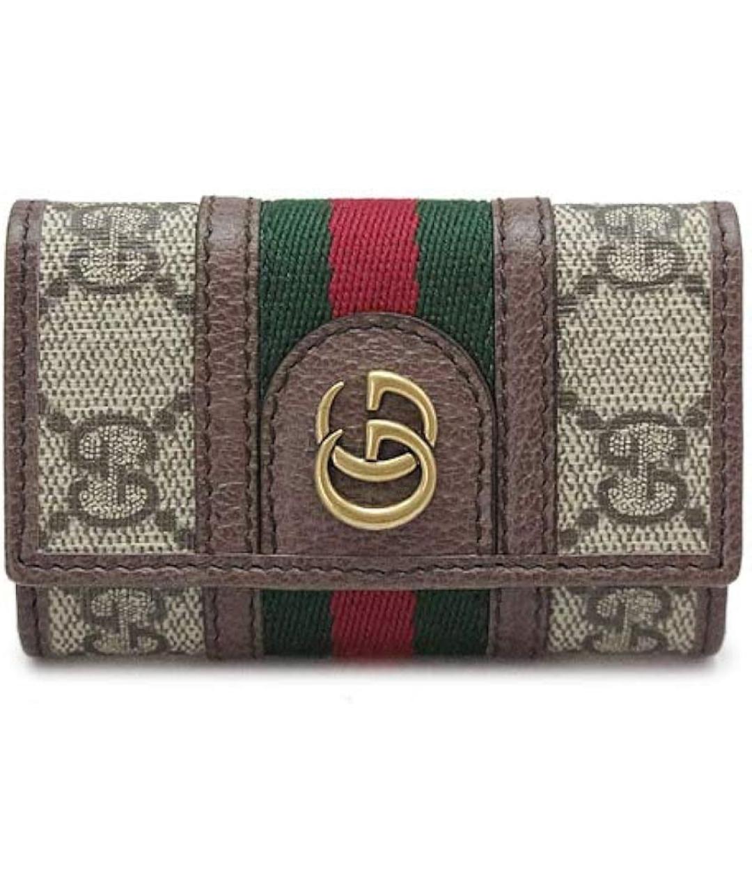 GUCCI Бежевая ключница, фото 9