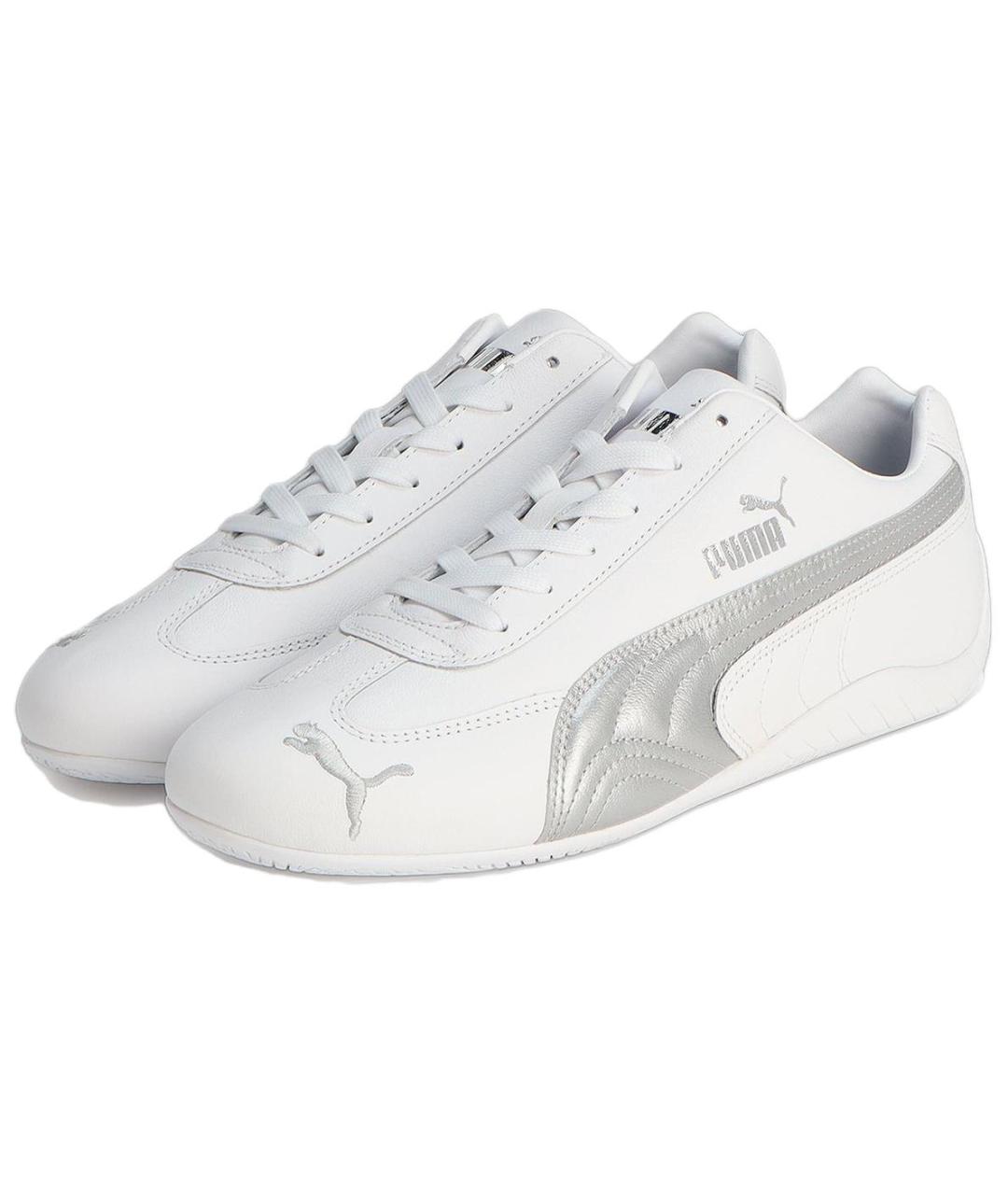 PUMA Белые кожаные кроссовки, фото 3