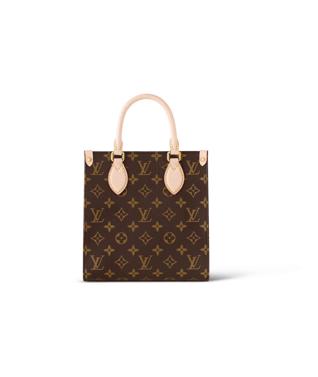 LOUIS VUITTON Коричневая кожаная сумка через плечо, фото 3