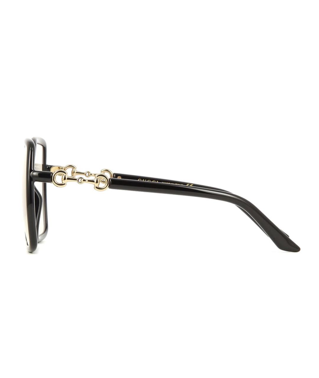 GUCCI Черные пластиковые солнцезащитные очки, фото 3