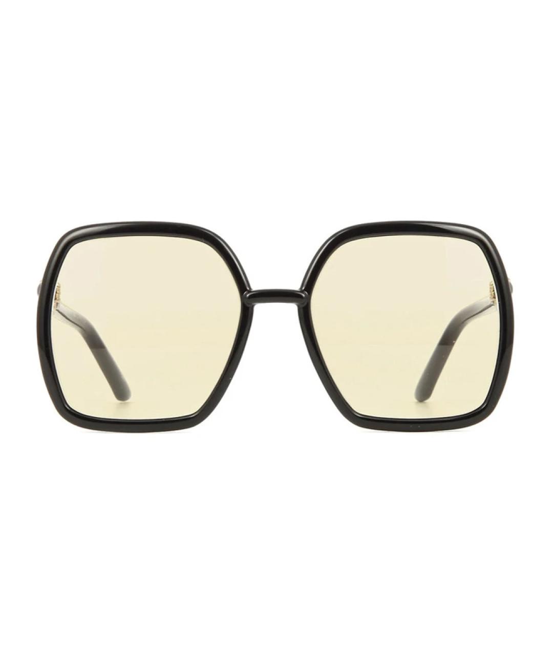 GUCCI Черные пластиковые солнцезащитные очки, фото 2