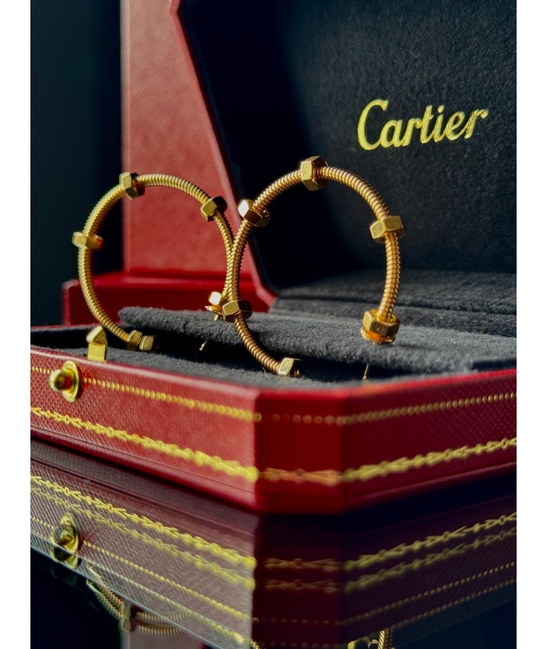 CARTIER Розовые серьги из розового золота, фото 3