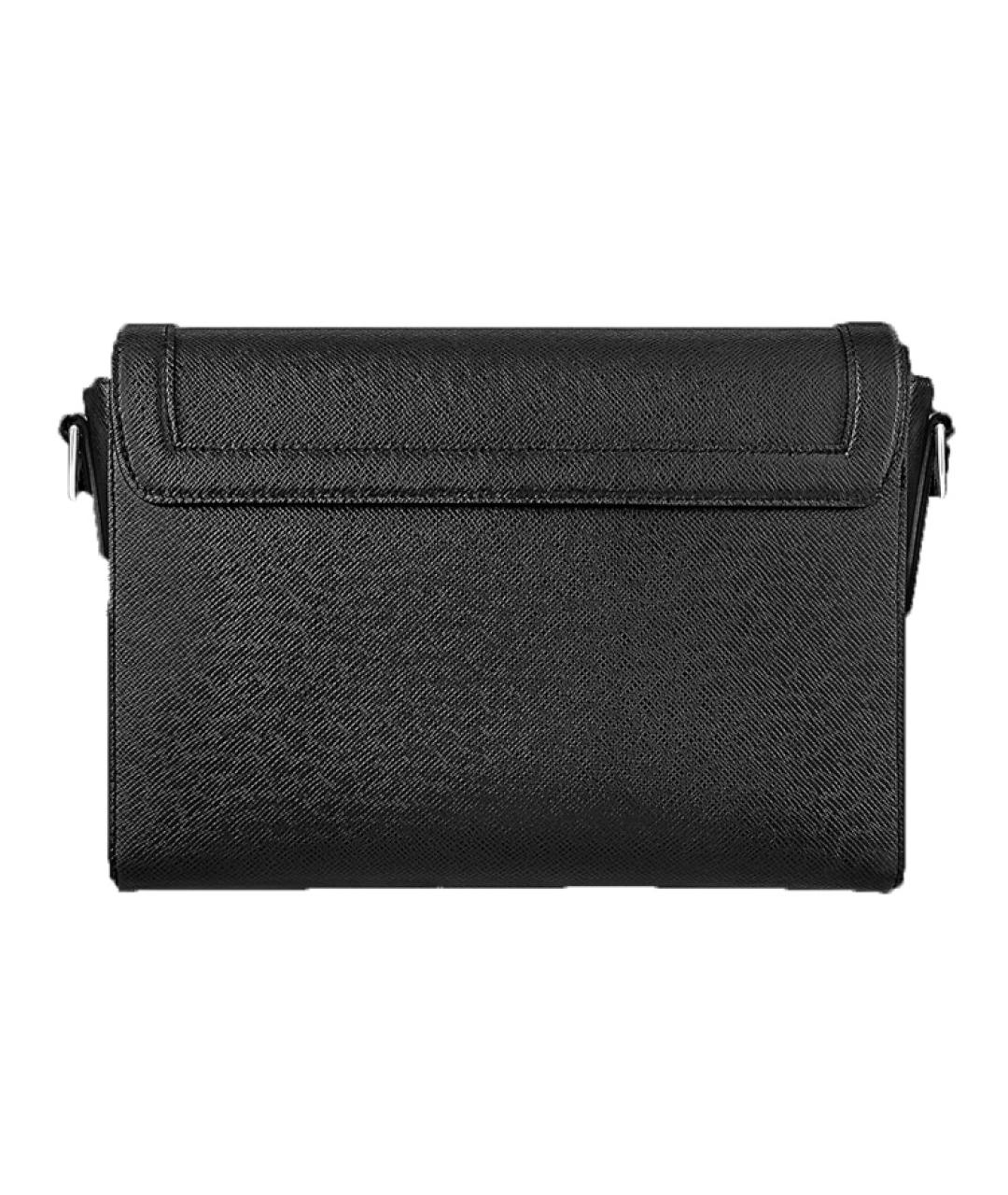 LOUIS VUITTON Черная кожаная сумка на плечо, фото 4