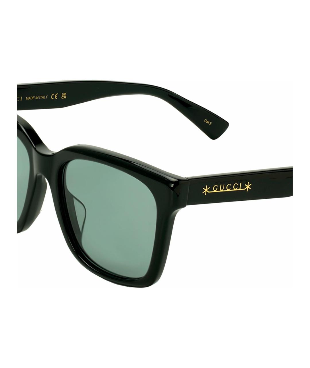 GUCCI Черные пластиковые солнцезащитные очки, фото 5