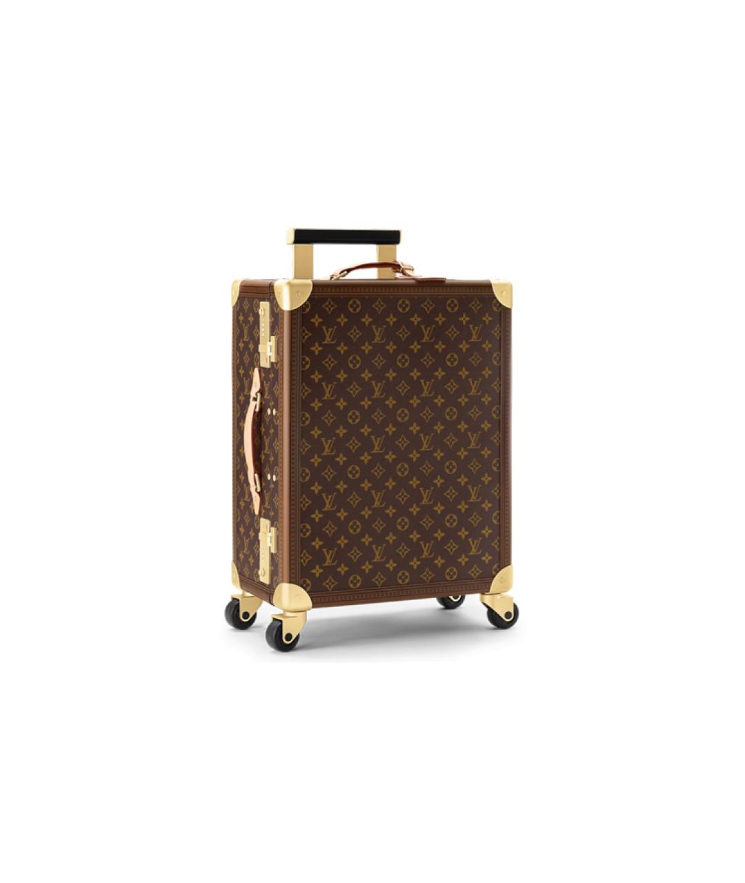 LOUIS VUITTON Коричневый чемодан, фото 2