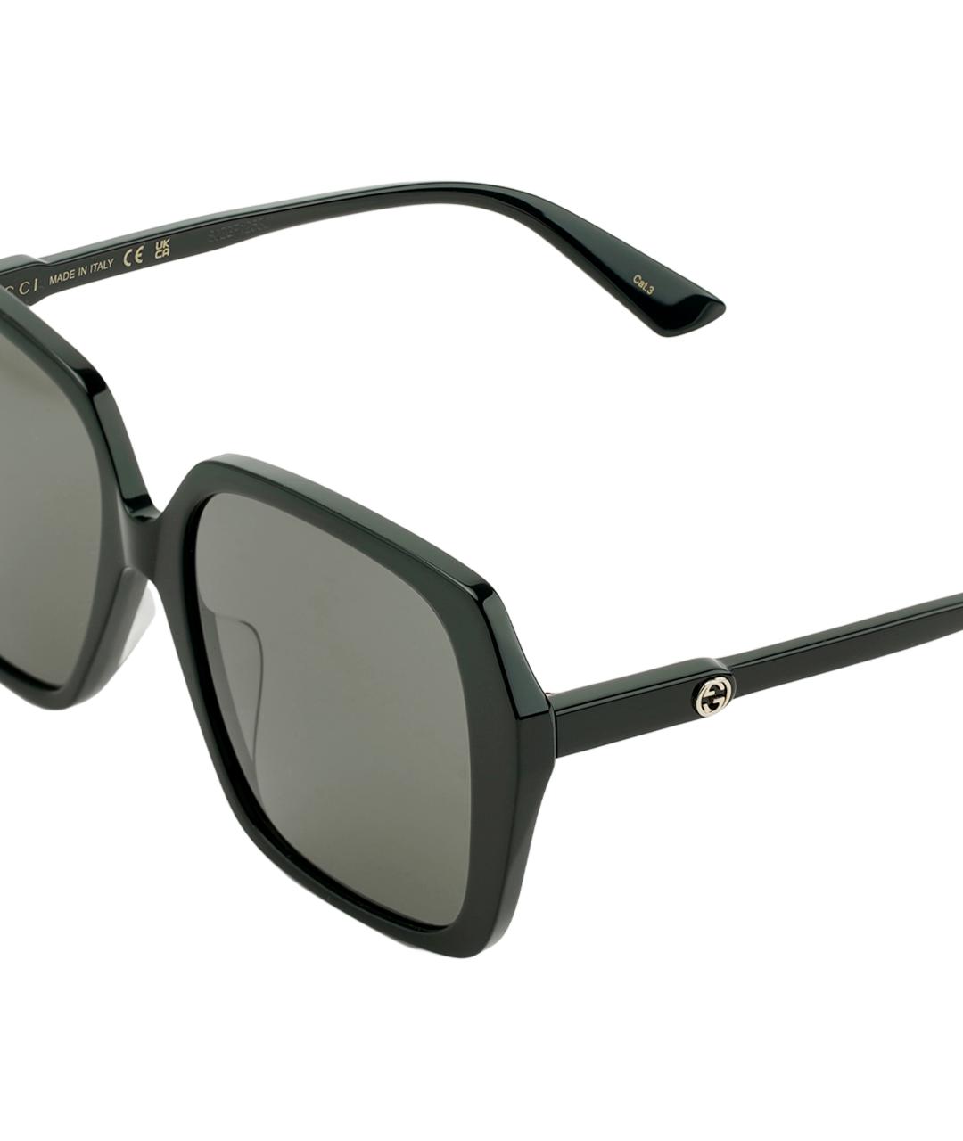 GUCCI Черные пластиковые солнцезащитные очки, фото 5