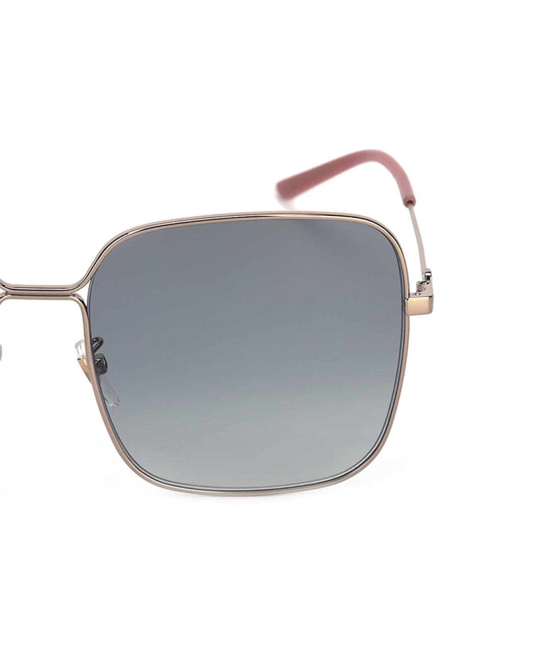 GUCCI Золотые металлические солнцезащитные очки, фото 5
