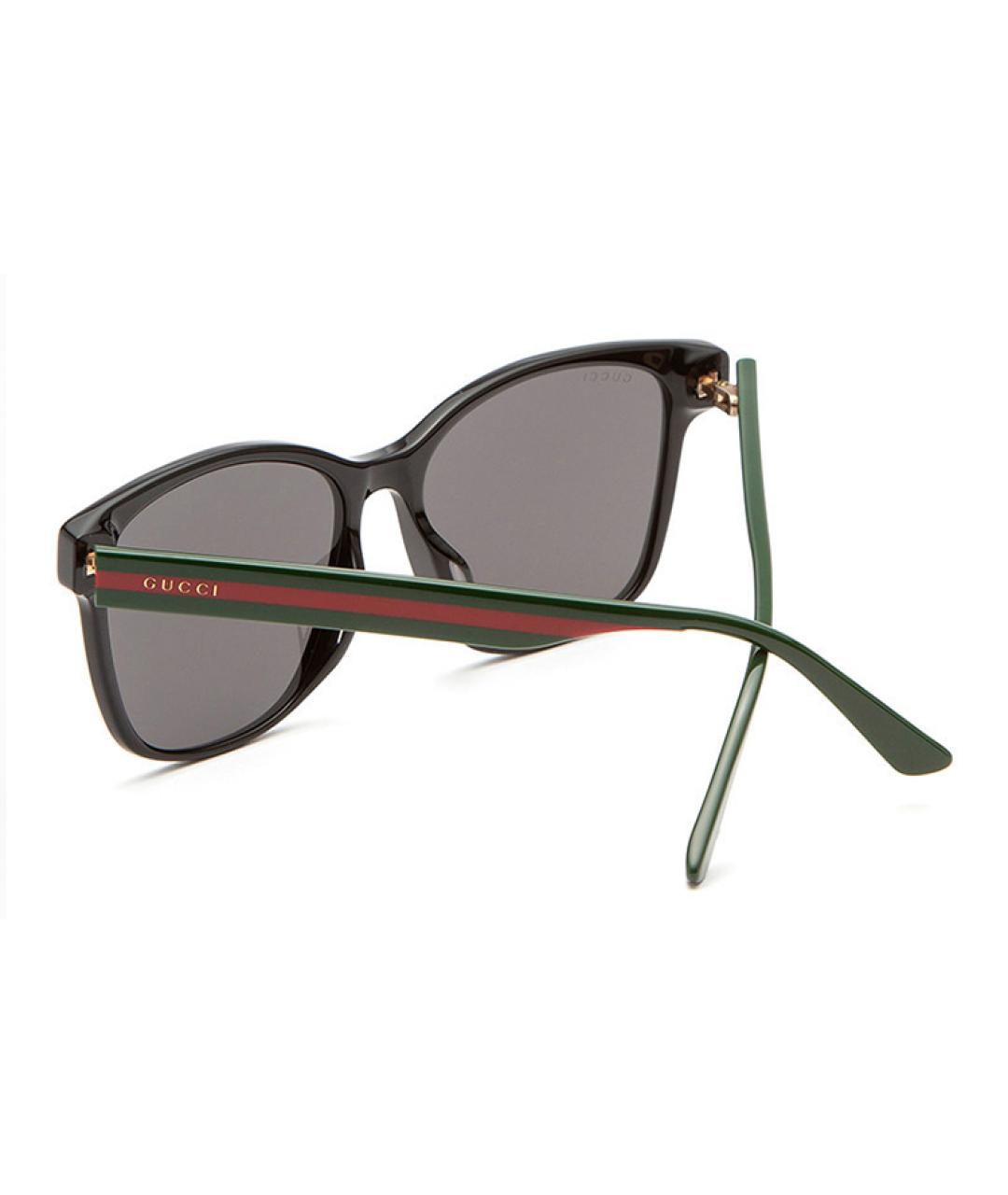 GUCCI Черные пластиковые солнцезащитные очки, фото 4