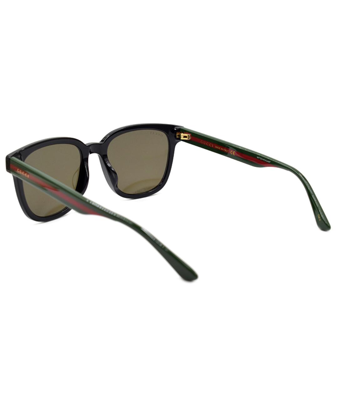 GUCCI Черные пластиковые солнцезащитные очки, фото 3