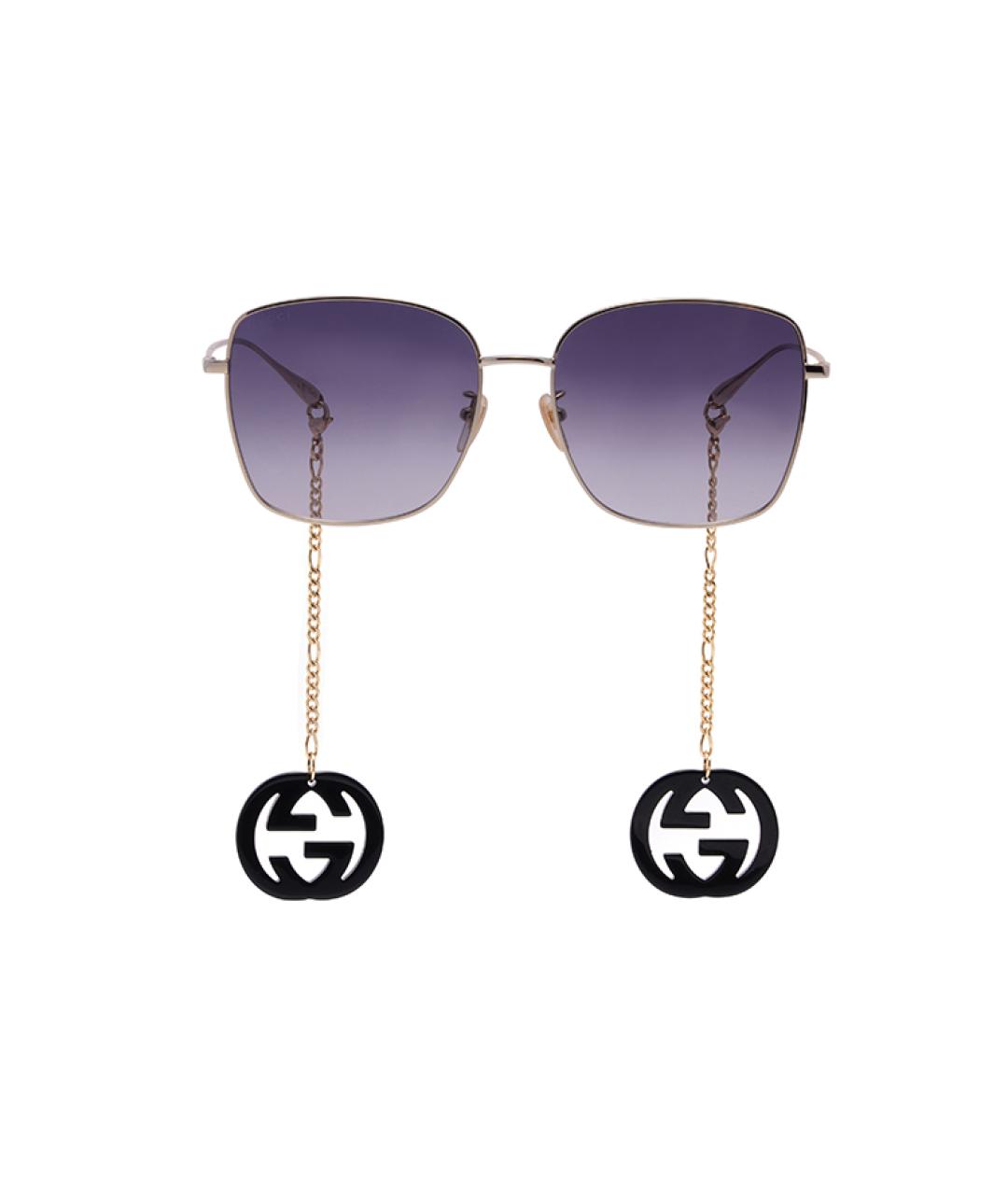GUCCI Серые металлические солнцезащитные очки, фото 2