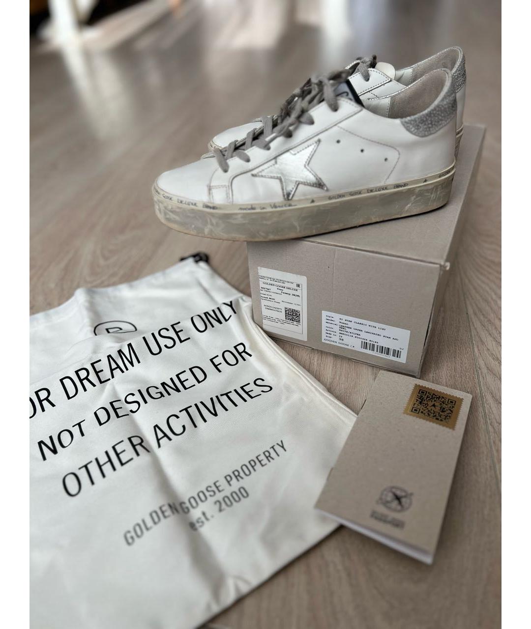 GOLDEN GOOSE DELUXE BRAND Белые кожаные кеды, фото 7