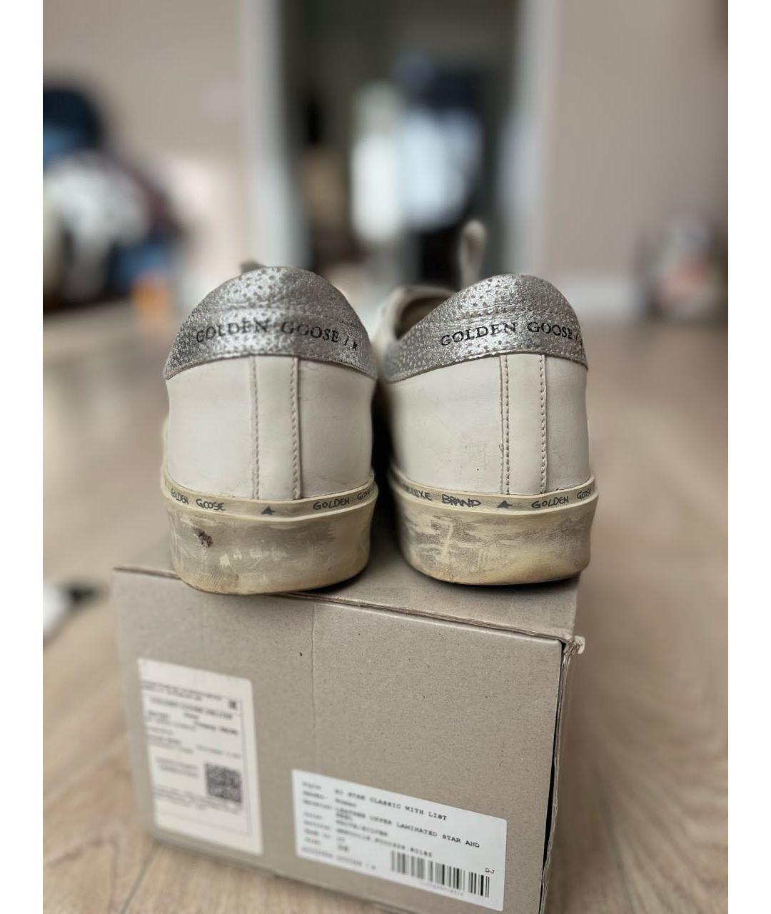 GOLDEN GOOSE DELUXE BRAND Белые кожаные кеды, фото 4