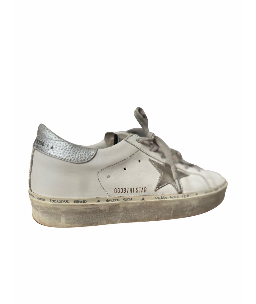 GOLDEN GOOSE DELUXE BRAND Белые кожаные кеды, фото 1