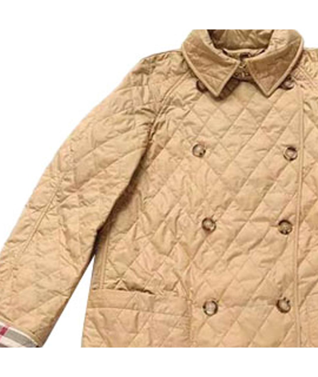 BURBERRY Бежевое пальто, фото 2