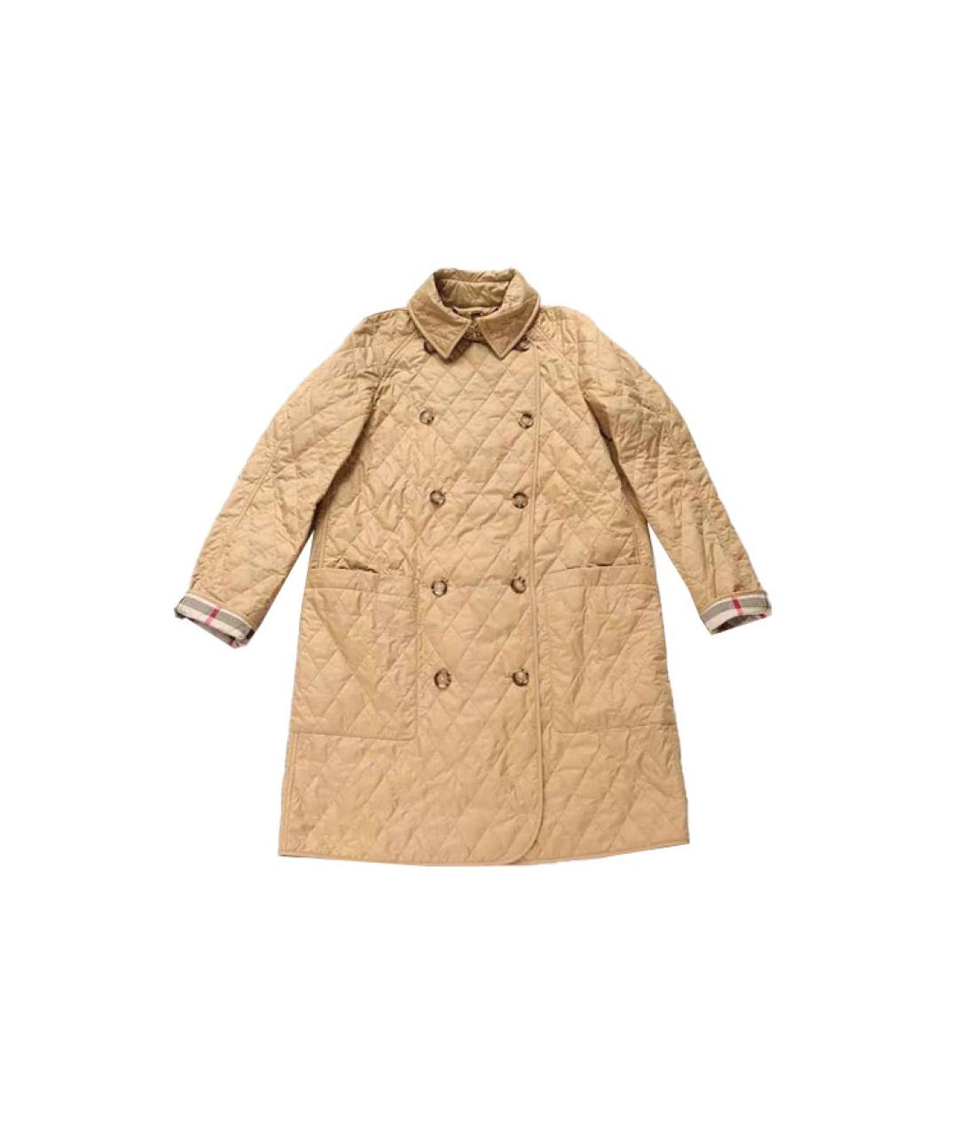 BURBERRY Бежевое пальто, фото 1