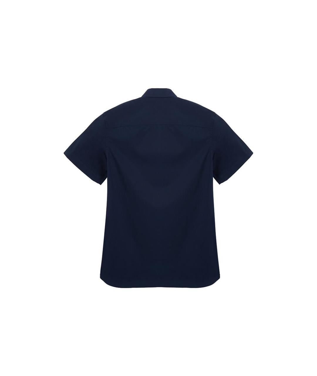 BURBERRY Темно-синяя хлопковая классическая рубашка, фото 2