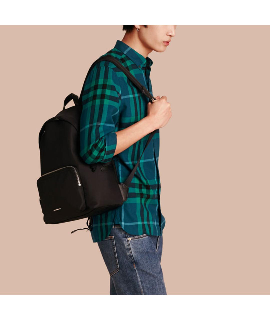 BURBERRY Синяя хлопковая кэжуал рубашка, фото 5