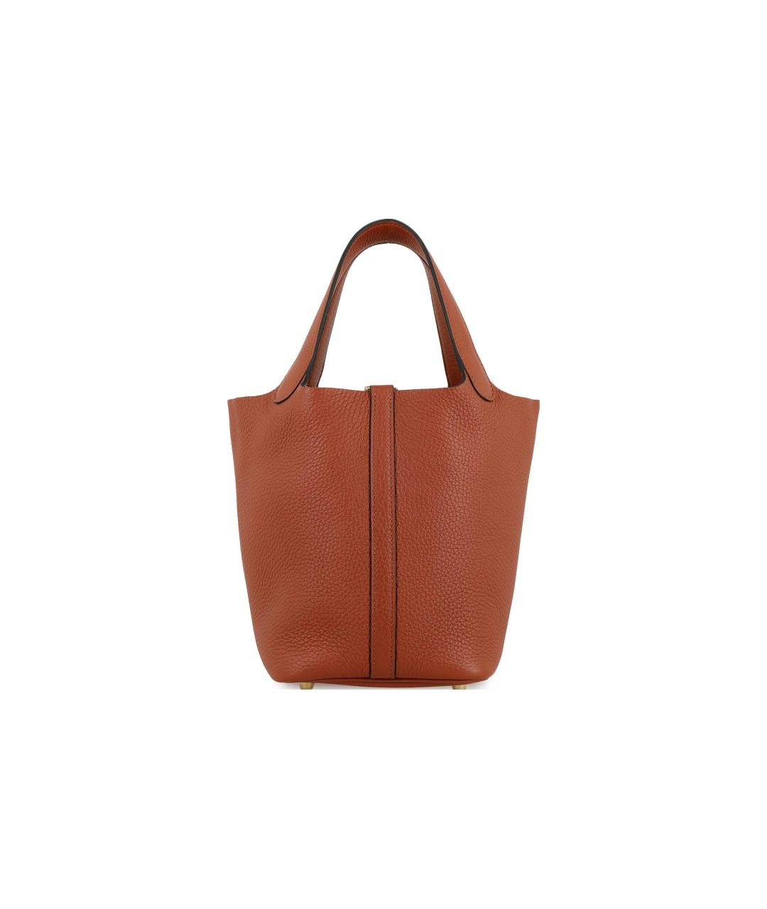 HERMES Коричневая кожаная сумка через плечо, фото 3