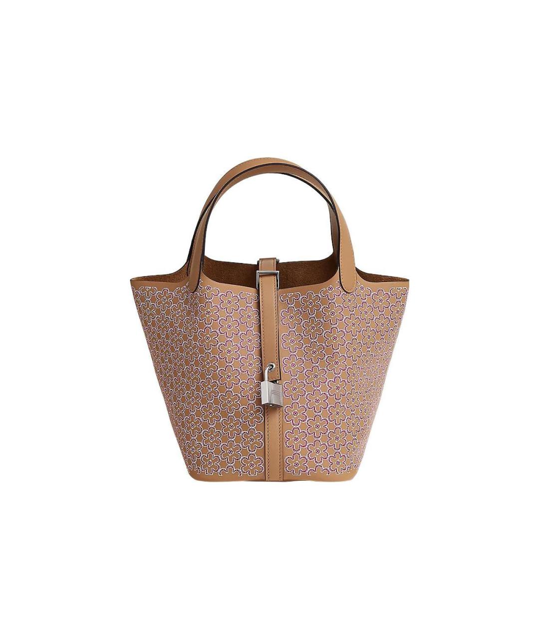 HERMES Коричневая кожаная сумка через плечо, фото 1