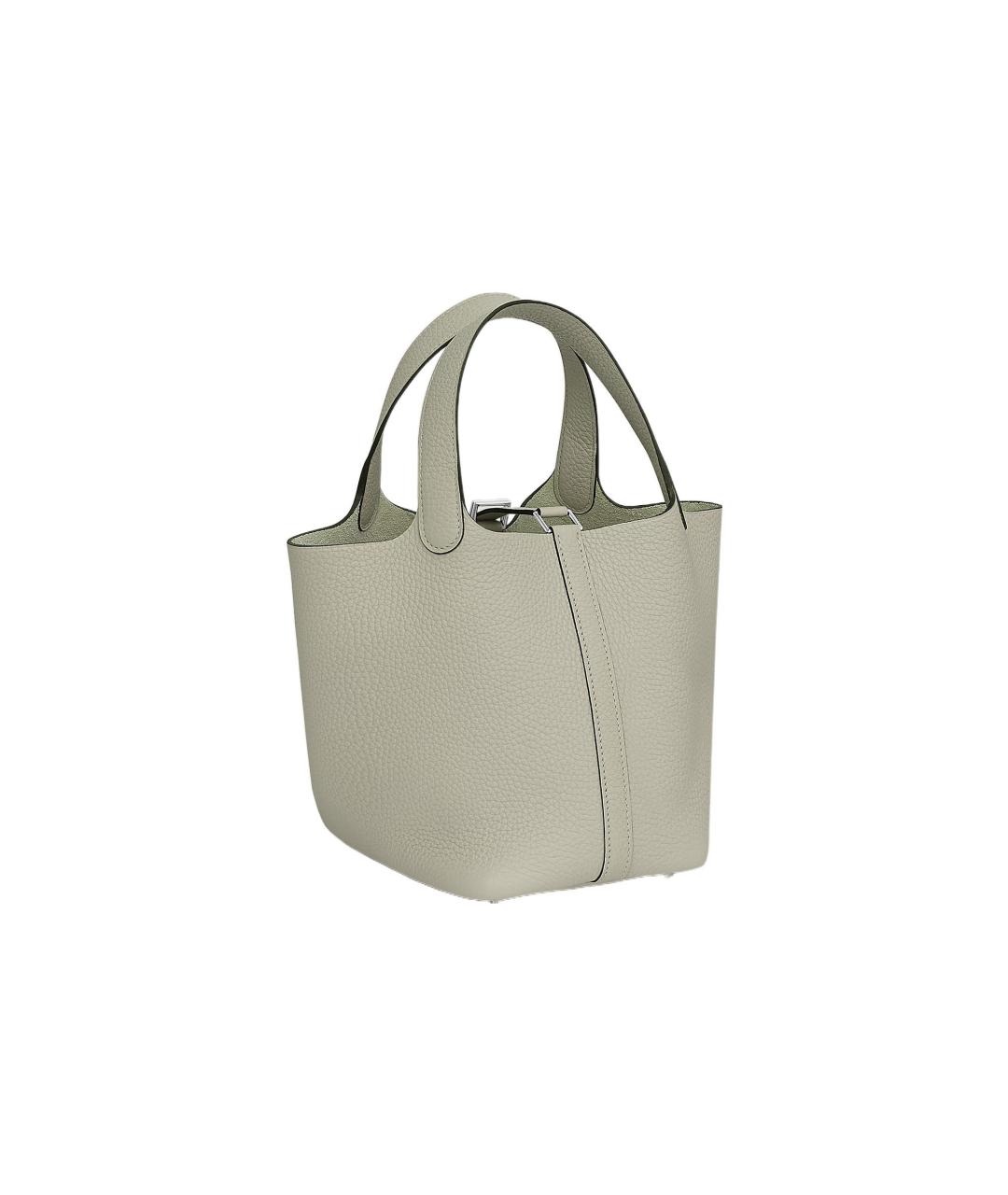 HERMES Зеленая кожаная сумка через плечо, фото 3