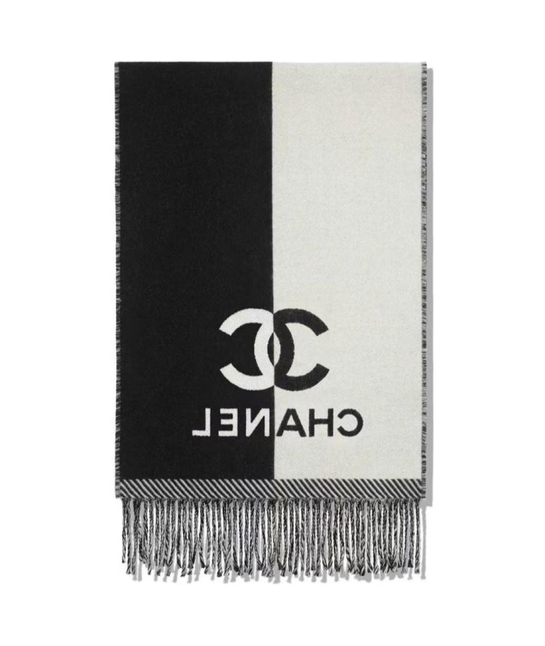 CHANEL Черный шарф, фото 2