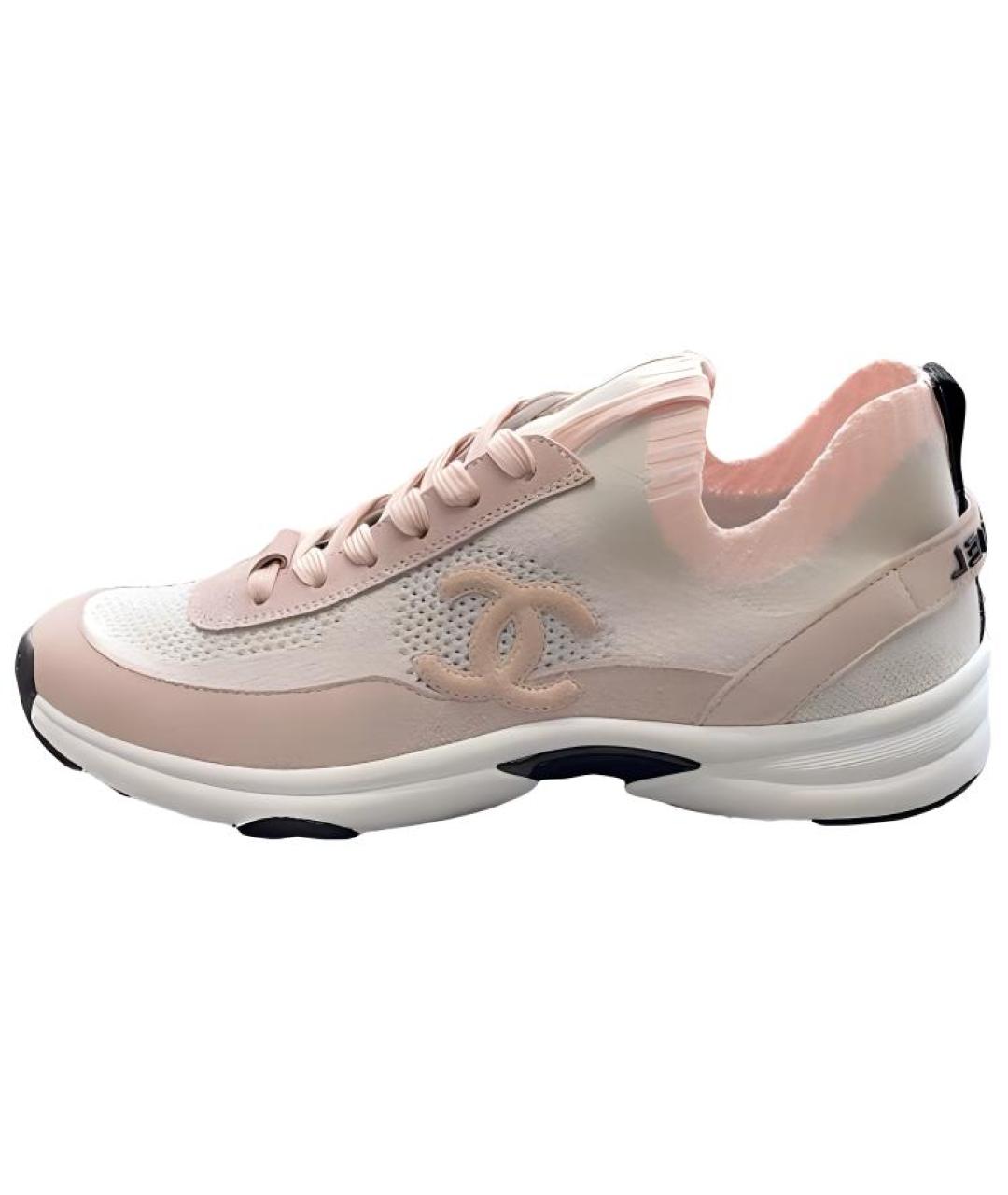 CHANEL Розовые кеды, фото 2