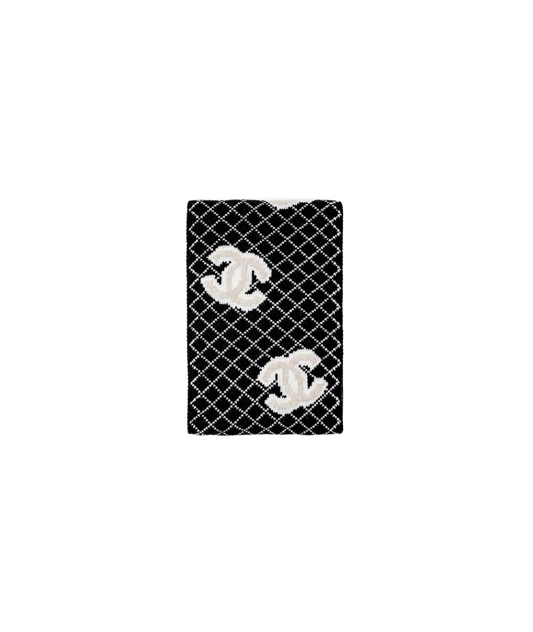 CHANEL Черный шарф, фото 2