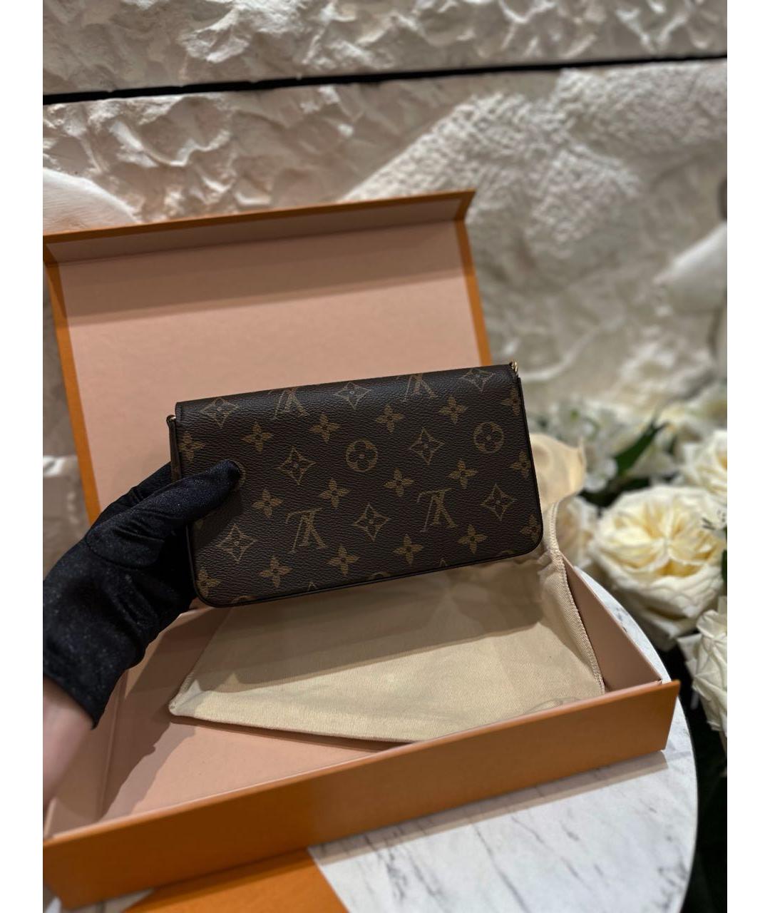 LOUIS VUITTON Коричневая сумка через плечо, фото 4