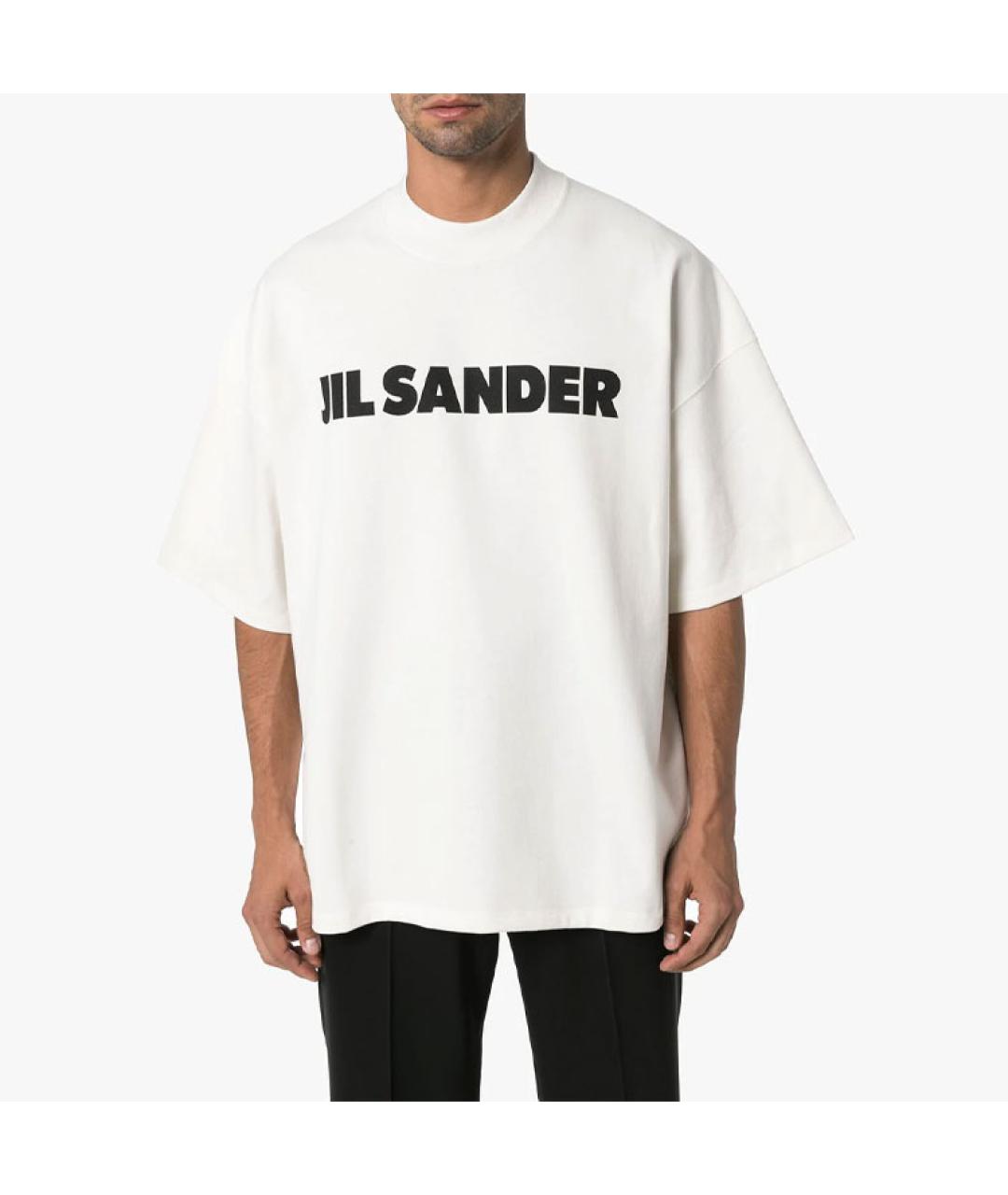 JIL SANDER Белая футболка, фото 3