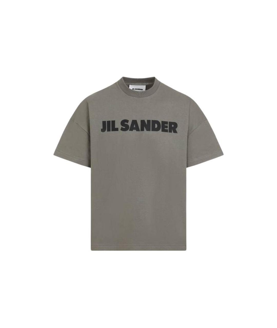 JIL SANDER Зеленая хлопковая футболка, фото 1