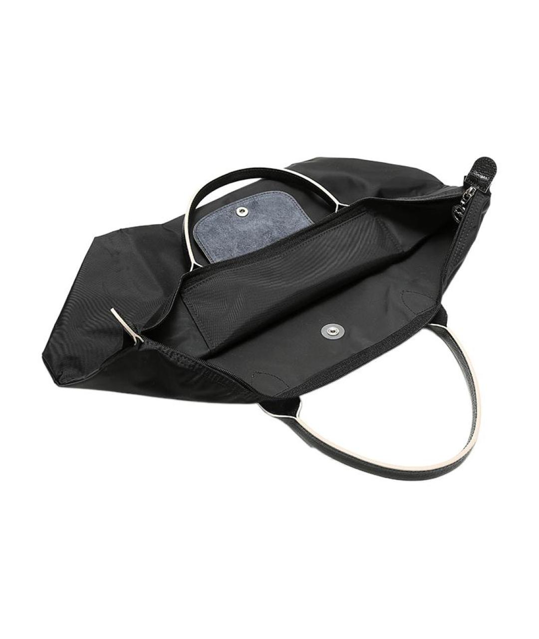 LONGCHAMP Черная тканевая сумка через плечо, фото 4