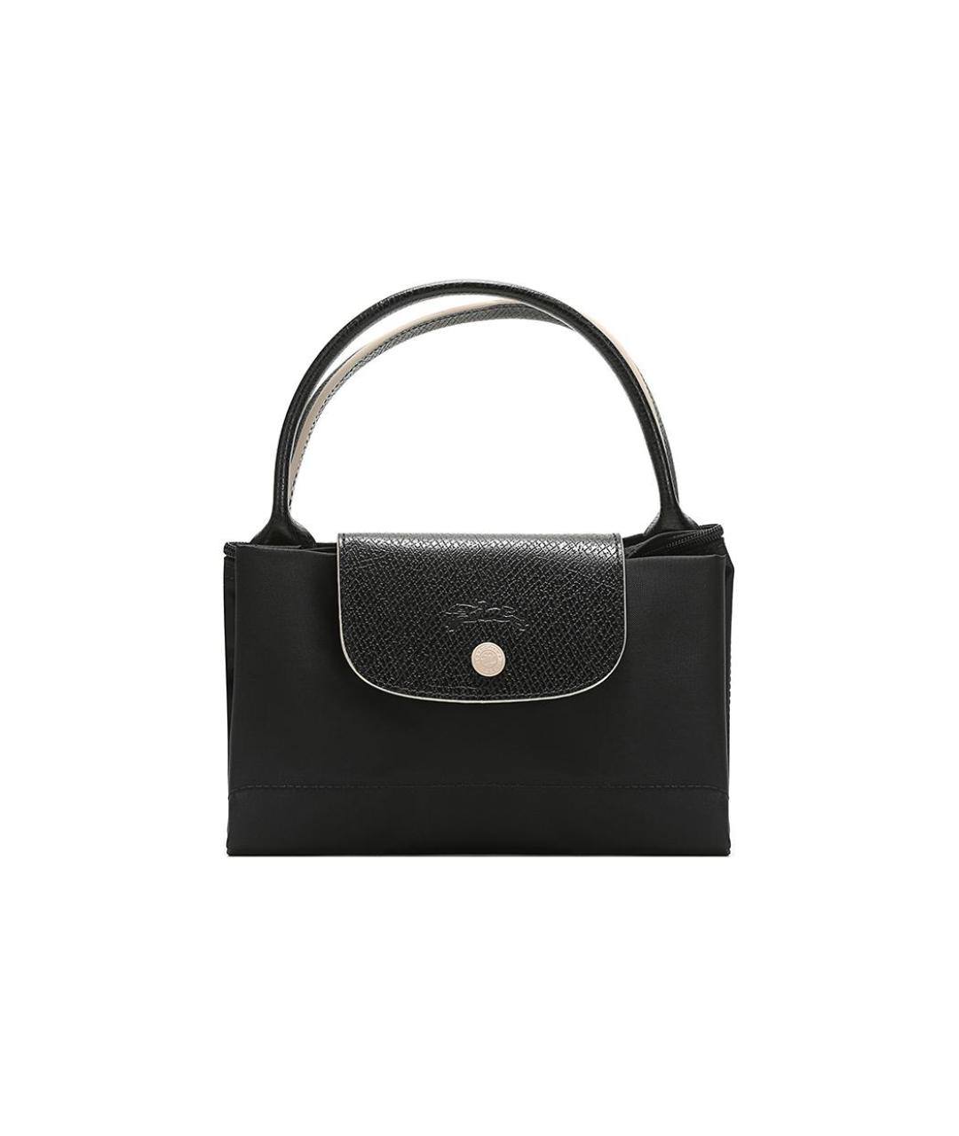 LONGCHAMP Черная тканевая сумка через плечо, фото 7