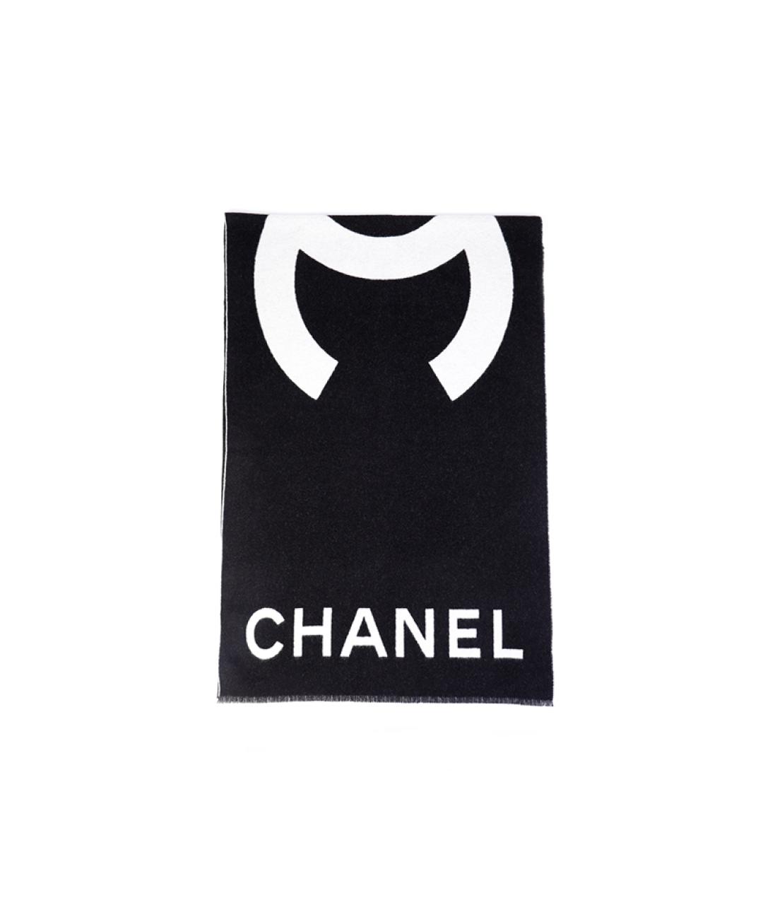 CHANEL Белый кашемировый шарф, фото 2