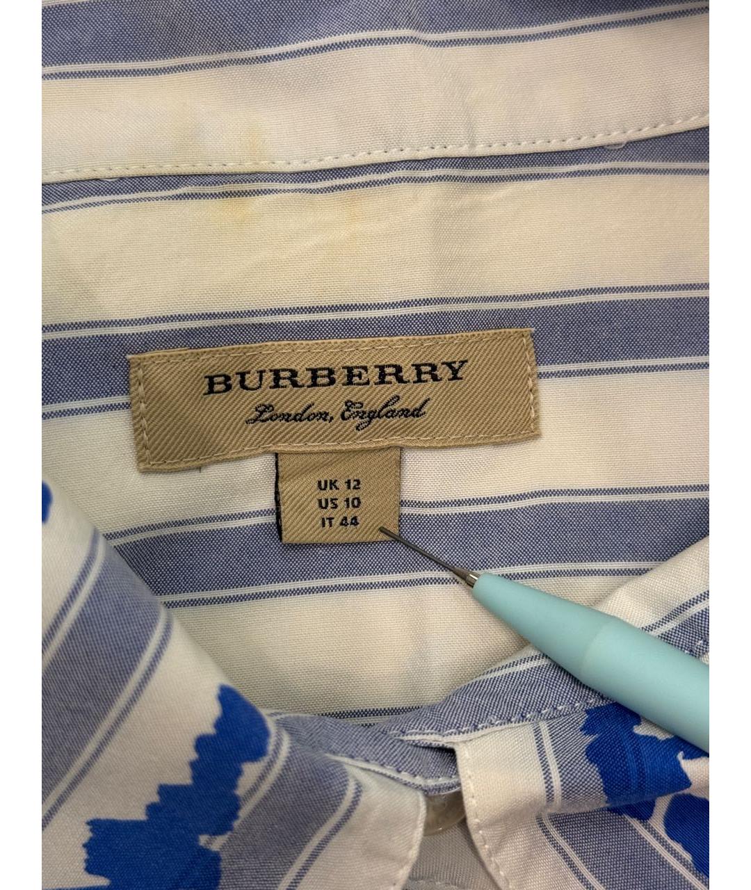 BURBERRY Синее повседневное платье, фото 3