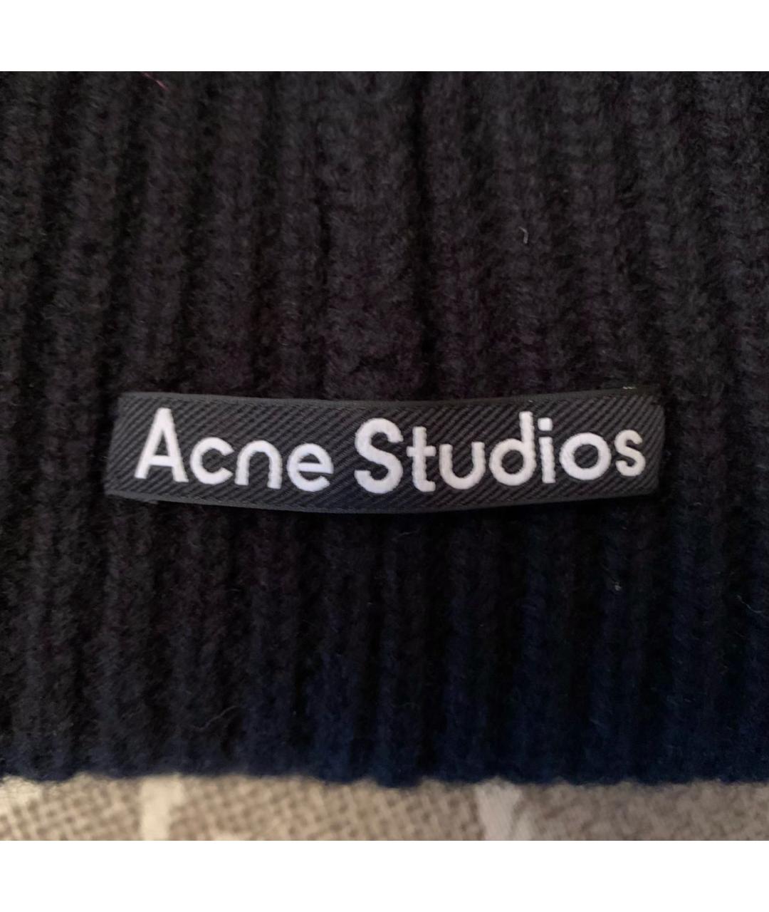 ACNE STUDIOS Черная шерстяная шапка, фото 4