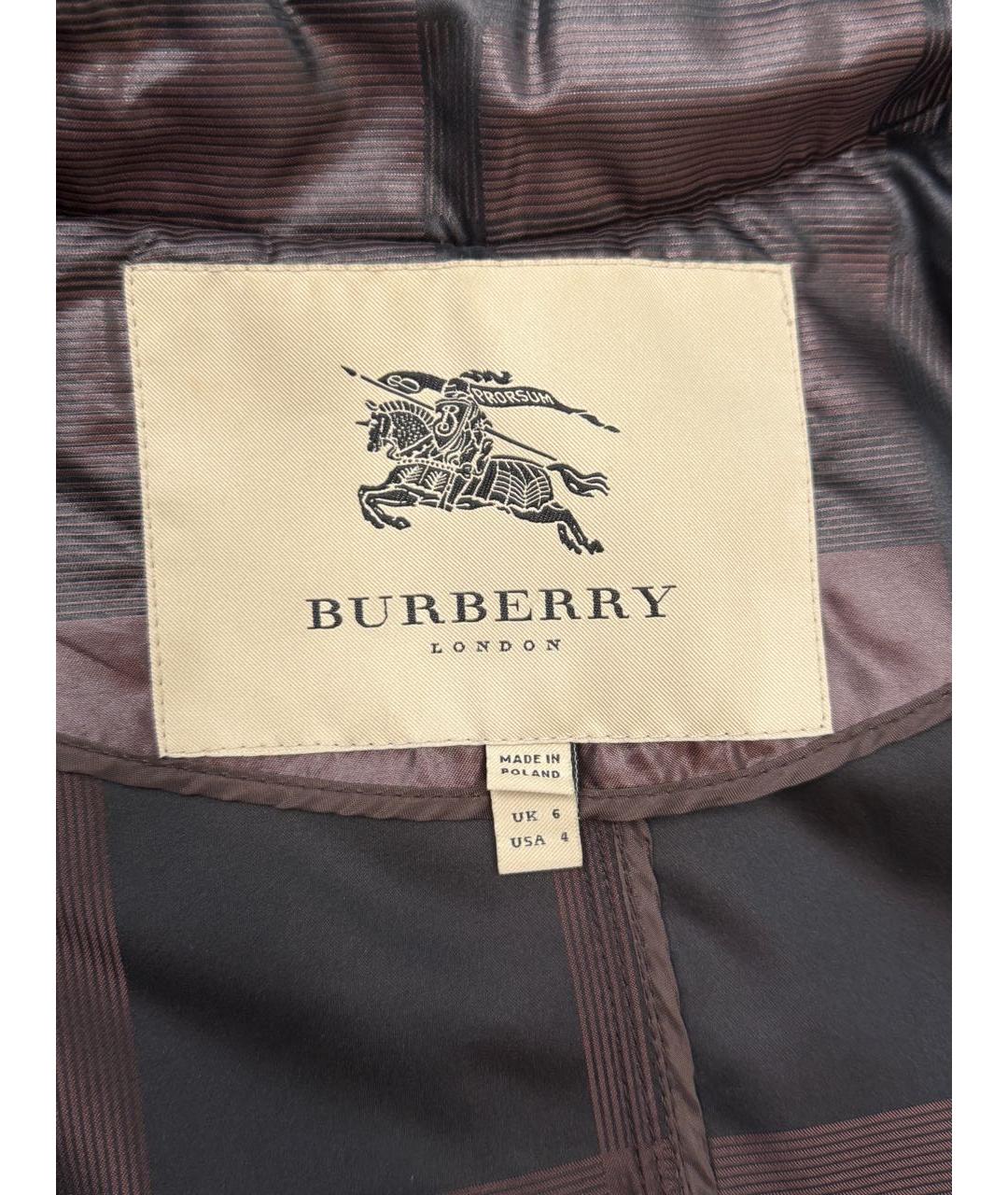 BURBERRY Коричневое пальто, фото 3