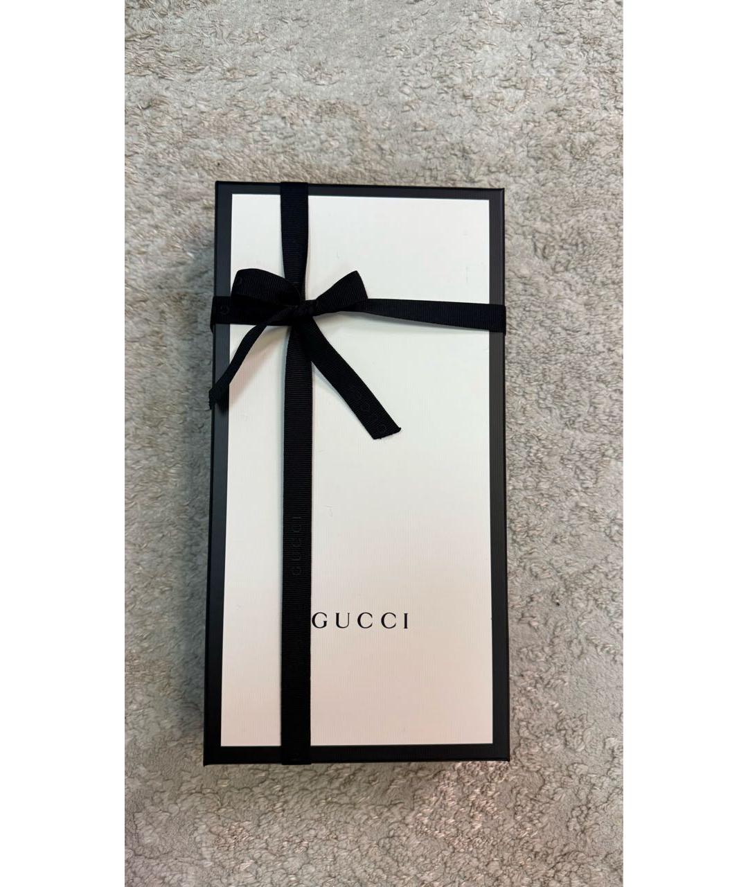 GUCCI Бежевый шелковый платок, фото 5