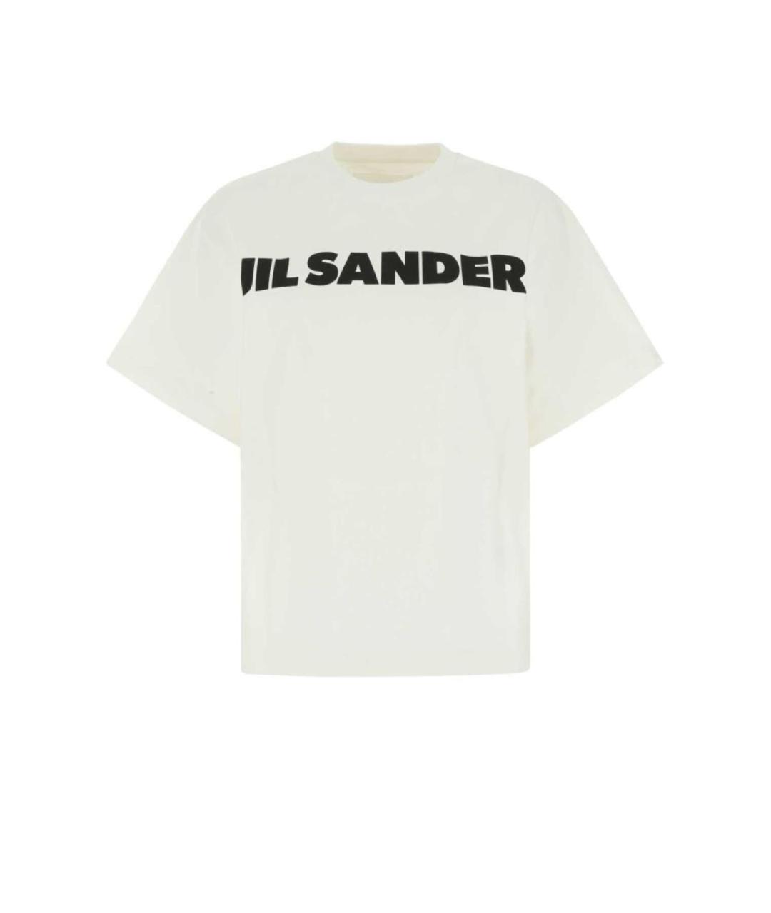 JIL SANDER Белая хлопковая футболка, фото 1