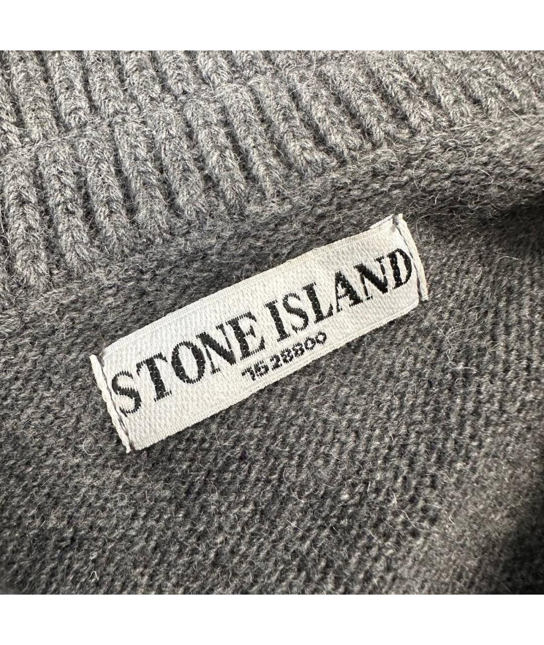 STONE ISLAND Серый джемпер / свитер, фото 5