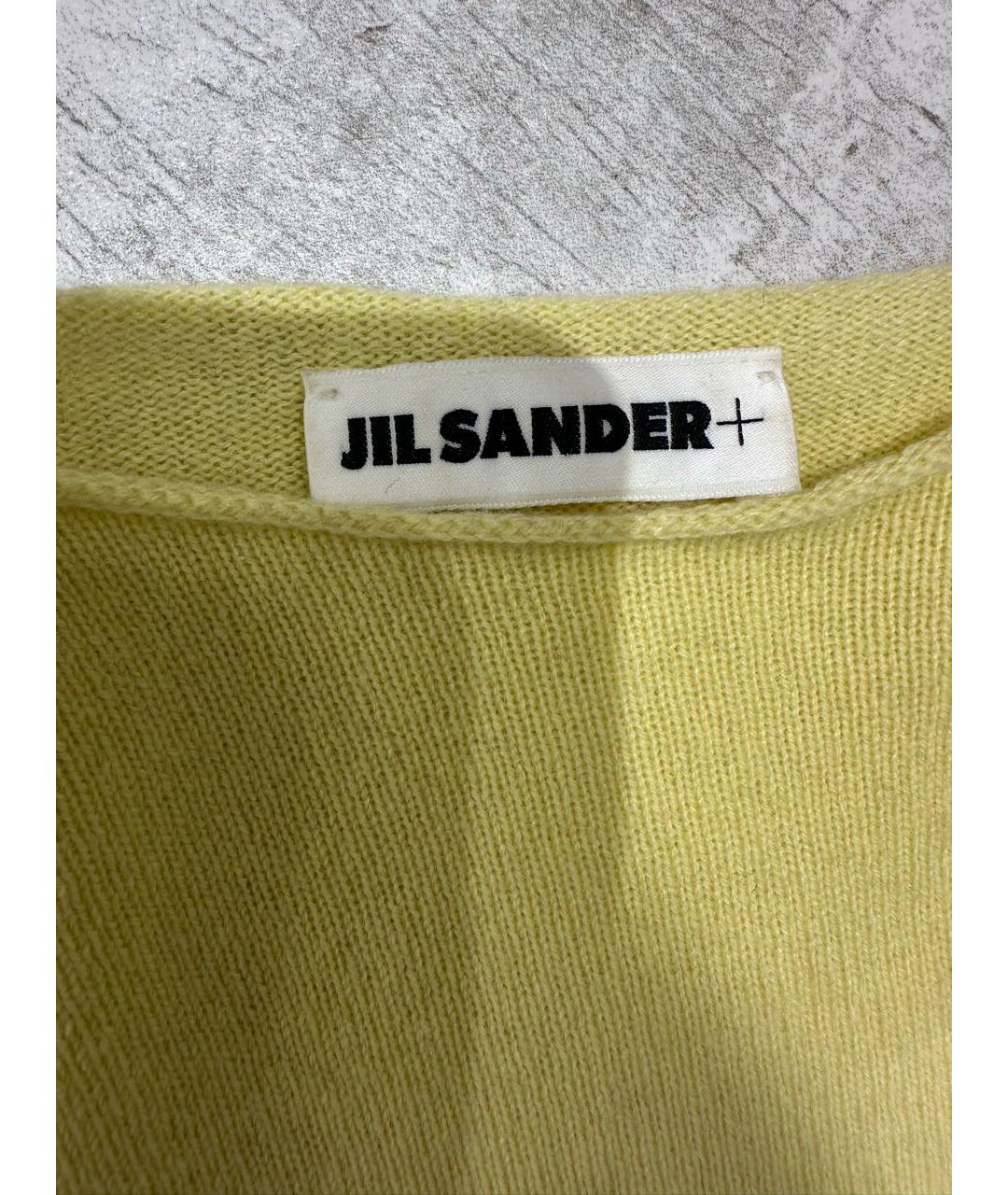 JIL SANDER Желтый кашемировый джемпер / свитер, фото 3