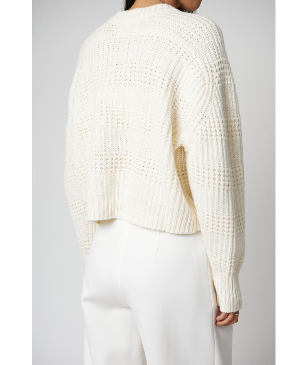 LOULOU STUDIO Бежевый кашемировый джемпер / свитер, фото 3